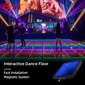 PT <b>Wireless</b> Outdoor Installation Party Decorations Wedding Rental Events <b>Light</b> 3D Effect Portable Tiles Premium LED Dance Floor - Product Image 1