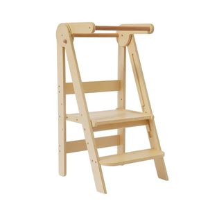 Foldable Wooden Household Children's <b>Step</b> <b>Stool</b> Ottoman with Storage - Product Image 2