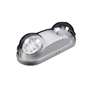 Lampu darurat LED sertifikasi langsung dari pabrik, lampu sorot ganda darurat, lampu LED dengan baterai, tahan air, IP65