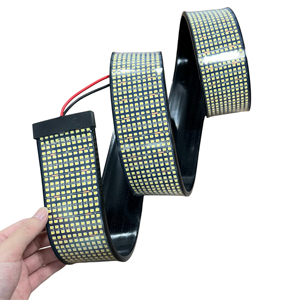 Bandes lumineuses <span class=keywords><strong>LED</strong></span> flexibles pour roues de <span class=keywords><strong>voiture</strong></span>, 5 rangées, blanc pur, 12V, fonction de respiration, accessoires automobiles - Product Image 1
