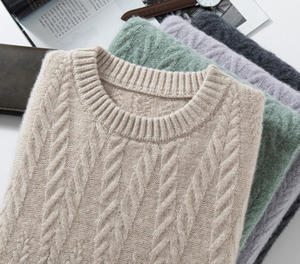Men's Casual Pullover Custom Cashmere Sweater Winter Autumn Round Neck Wool <strong>Jumper</strong> Bottoming <strong>Shirt</strong> <strong>with</strong> Pattern Decoration - Product Image 3