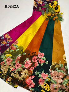 Henry Fabric Factory <span class=keywords><strong>Mango</strong></span> Series Poliéster Planta de dos extremos Crisantemo Impreso Tela para vestido - Product Image 6