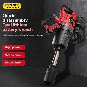 ประแจบล็อกไร้สายอุตสาหกรรม EXPLOIT รุ่น Dual Lithium 21V พร้อมสว่านไฟฟ้าอเนกประสงค์ มอเตอร์ไร้แปรงถ่าน แรงบิดสูงสุด 2700 นิวตันเมตร - Product Image 4