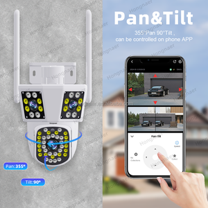 Hongnaer WiFi 3 vidéo extérieure intelligente 6MP 3K PTZ caméra de surveillance IP <span class=keywords><strong>IPC360</strong></span> maison trois objectifs WiFi sécurité CCTV caméra sans fil - Product Image 4