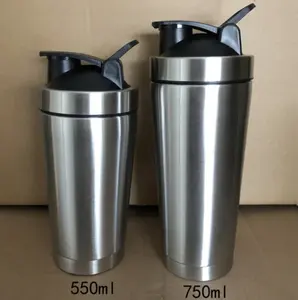 2024 tazza per lo Shaker sportivo in plastica per Fitness senza proteine BPA con sfera di miscelazione e coperchio colorato bottiglia shaker etichetta privata