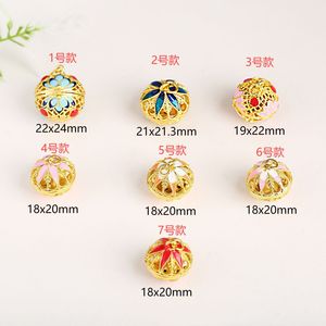 ลูกปัดเคลือบโคลอซอนน์รูปทรงกลม โลหะผสมสังกะสี DIY สำหรับทำสร้อยเสื้อผ้า เครื่องประดับ ของขวัญ สำหรับทุกเพศ - Product Image 2