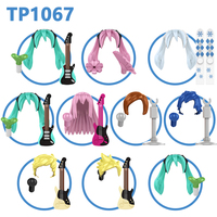 TP1067 Figurines miniatures de chanteurs virtuels japonais, blocs de construction éducatifs pour enfants, collection de jouets en plastique
