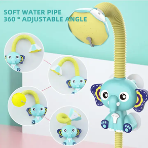 Éléphant mignon 360 degrés Rotation jeu d'eau enfants jouets de <span class=keywords><strong>bain</strong></span> bébé <span class=keywords><strong>bain</strong></span> pommeau de douche électrique jouets de douche pour bébé - Product Image 3