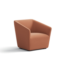 Fauteuil d'Accueil Contemporain, Canapé en Tissu Cuir PU Résistant à l'Usure pour Espace de Négociation au Bureau