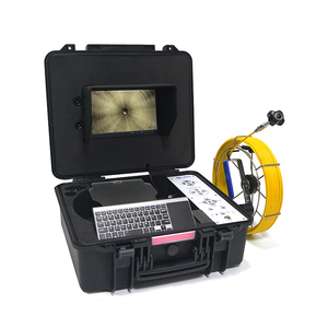 360 grados 10 pulgadas 1080P IP68 impermeable autonivelante alcantarillado Maninline cámara de inspección 37mm con teclado y localizador de 512HZ - Product Image 1