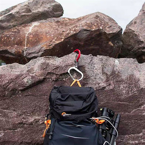 Mosquetón de Escalada Tipo D de Aleación de Aluminio, Capacidad de Carga de 15 kg, Pequeño/Mediano, Gancho de Seguridad para Exteriores, para Equipo de Escalada - Product Image 2