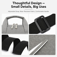 Maletín para Portátil Oxford de 15.6 Pulgadas, Resistente al Agua, a Prueba de Golpes, de Gran Capacidad, para Viajes de Negocios, Bolsa de Hombro para Computadora para Hombre
