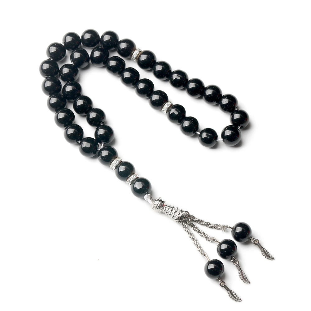 Исламские молитвенные бусины 33 бусины 10 мм стеклянный браслет Misbaha Tasbih мусульманские аксессуары модные ювелирные изделия