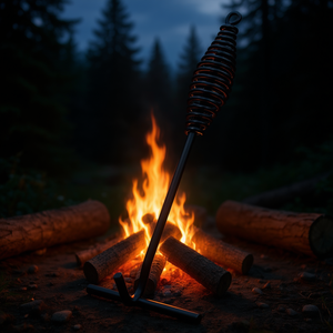 Casserole en fonte avec couvercle, 6 litres, pré-assaisonnée, pour cuisson au feu de camp, barbecue extérieur, cuisson au four et utilisation au foyer - Product Image 2