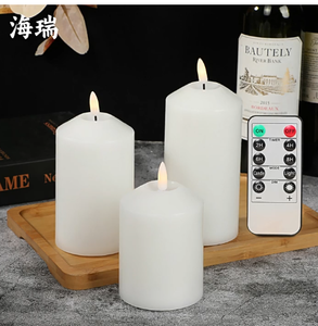 <span class=keywords><strong>Bougie</strong></span> <span class=keywords><strong>LED</strong></span> <span class=keywords><strong>de</strong></span> Noël sans flamme avec télécommande à piles Bougies pilier sans flamme pour décoration <span class=keywords><strong>de</strong></span> <span class=keywords><strong>table</strong></span> <span class=keywords><strong>de</strong></span> mariage - Product Image 5
