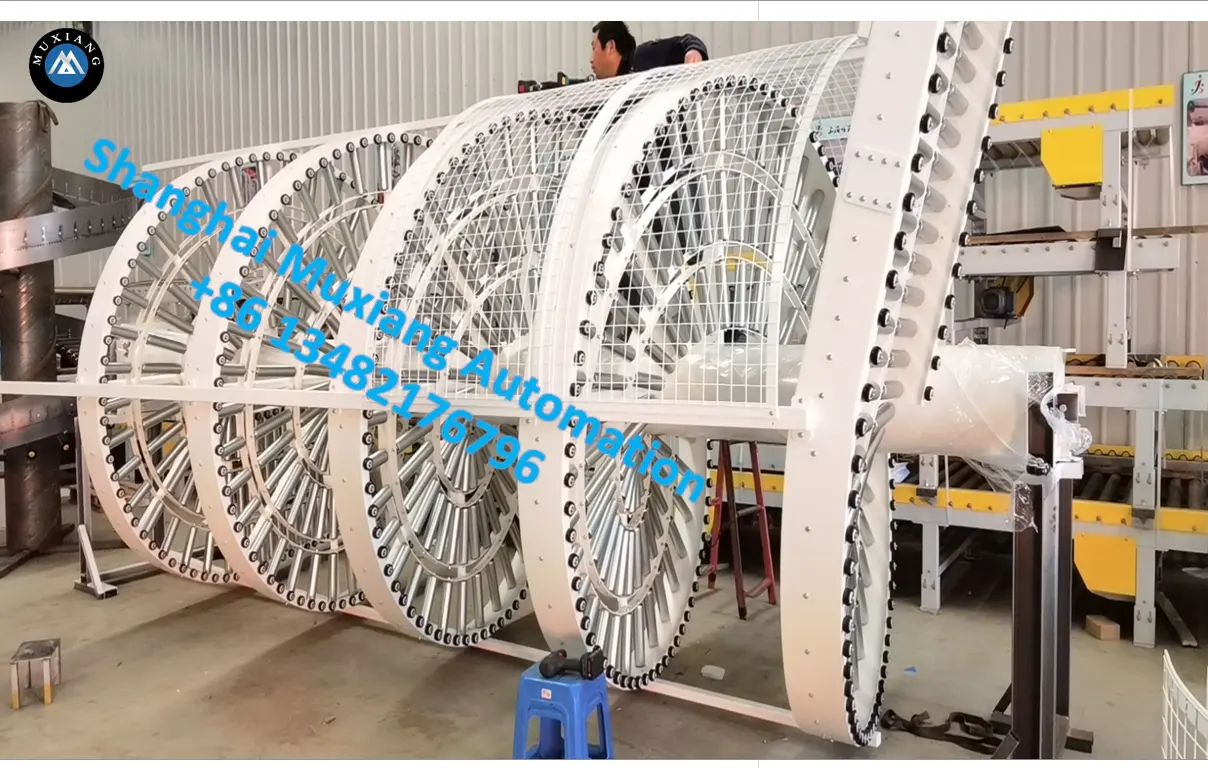 Tianjin convoyeur en spirale à rouleaux gravitaires à levage vertical/chaîne à plaques motorisée système de transport modulaire par ascenseur à bande Sure SS304