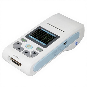 Moniteur <span class=keywords><strong>Holter</strong></span> ECG vétérinaire portable JYTOP ECG90A-VET, appareil <span class=keywords><strong>EKG</strong></span> 12 pistes avec batterie rechargeable et connexion PC pour animaux - Product Image 1
