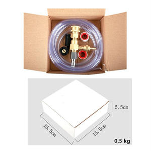 ערכת הזרקת כימיקלים חדשה למכונת שטיפה בלחץ, מיכל סבון מתכוונן, חיבור מהיר <span class=keywords><strong>3</strong></span>/8 אינץ', צינור סיפון 10 רגל - Product Image 4