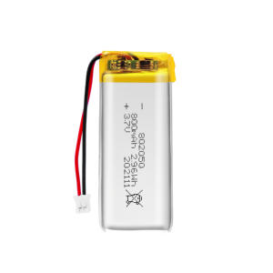 Batería de Iones de Litio 802050 de 800 mAh y 3.7 V, Baterías Recargables de Polímero Personalizadas al por Mayor de Alta Calidad - Product Image 1