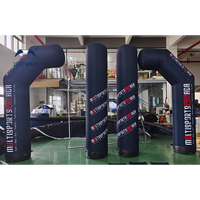 Taille personnalisée 3M 6M 8M 9M LED Colonne Emballage de coussin gonflable en gros Fournisseur de confiance pour la publicité Gonflables Tube