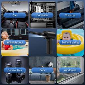 Mini Soplador de Aire para Auto, PC, Teclado de Computadora, 51000 RPM, Inalámbrico, Elimina el Polvo, 3 Velocidades, Soplador Eléctrico Comprimido de 51000 RPM para Secar el Auto - Product Image 5