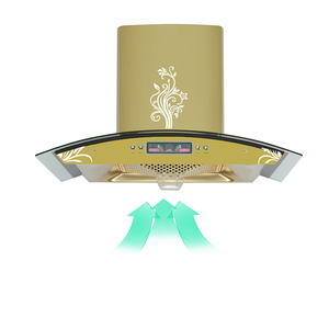 Offre Spéciale mural électrique cuisine <span class=keywords><strong>hotte</strong></span> <span class=keywords><strong>pas</strong></span> <span class=keywords><strong>cher</strong></span> ventilateur d'aspiration échappement US Plug aluminium cuivre boîtier cheminée - Product Image 3
