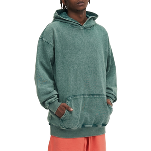 Sweat-shirt à capuche surdimensionné pour homme avec logo personnalisé, en coton French Terry, imprimé graphique, style streetwear, fabrication TKAN9225 - Product Image 2