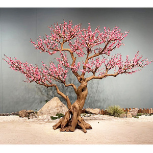 Cây hoa nhân tạo lớn, cây bonsai nhân tạo, cây nhân tạo, cây hoa anh đào nhân tạo, cửa hàng bán buôn đồ gỗ đặt hàng riêng - Product Image 2