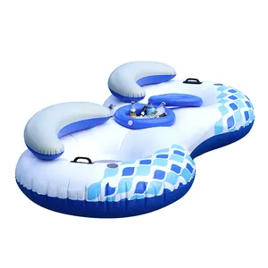 sturdy Inflatable river tube 2 person cooler pool toy float newest swimming pool floating tube toys