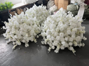 Boules de fleurs artificielles en soie pour la décoration de mariage et de Noël/Nouvel An, élégante composition centrale, <span class=keywords><strong>centre</strong></span> de table de mariage - Product Image 3