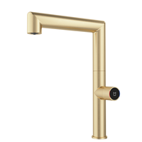 Robinet de cuisine multifonction 4 voies en acier chromé personnalisé avec filtre à eau et cascade