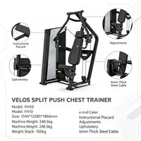 Machine de musculation professionnelle Velos FH10B pour press à la poitrine assis, mouvement indépendant, équipement de fitness pour salle de sport