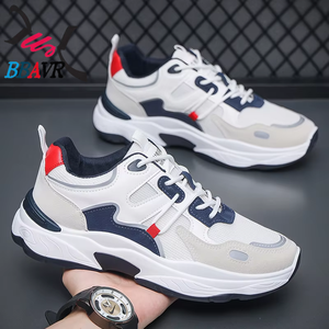 Men's Lightweight Breathable Mesh Hard-Wearing Walking Sports <b>Shoes</b> for Gym Hiking Fashionable Outdoor Casual Winter Spring - Product Image 2