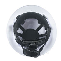 Casco de Seguridad ANSI Z89.1 Tipo I Clase C V de HDPE para Trabajos de Construcción, Unisex, con Perilla Giratoria de Fibra de Carbono Negra