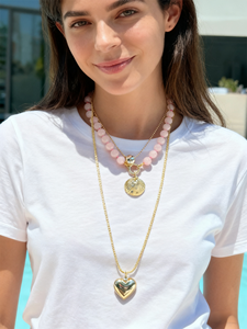 कस्टम हस्तनिर्मित नेकलेस पानी और तिरनिश प्रतिरोधी 18k सोने की प्लेटेड स्टेनलेस स्टील बेडवर्क स्नैक आकर्षण हार - Product Image 3