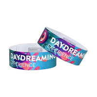 Bracelet RFID en papier Dupont 25 mm, étanche, à usage unique, puce NFC/RFID 1K, 13,56 MHz, mini-étiquette jetable pour contrôle d'accès - Vente en gros