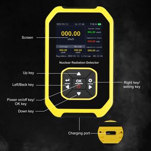 Digital Radiation Detector Dosimeter Geiger Counter Beta Gamma X-ray Rechargeable Radioactive Monitor Tester Switchable - Product Image 6