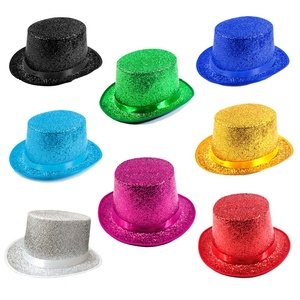 Sombrero de mago SOLPOP Lincoln Gentleman de 13 cm, estilo jazz, brillante, <span class=keywords><strong>para</strong></span> <span class=keywords><strong>hombre</strong></span> y mujer, ideal <span class=keywords><strong>para</strong></span> cosplay, Halloween, fiestas, actuaciones de magos. - Product Image 1