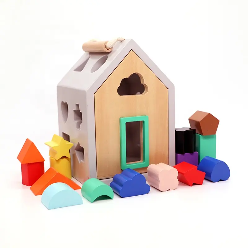 Новое поступление 2023, деревянный домик Asweets, игрушка, образовательная, в форме бедра, Сортировочная игра