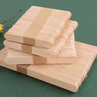 Bâtonnets de crème glacée en bois extra larges Bâtonnets de glace à l'eau de taille jumbo avec impression du logo de la marque