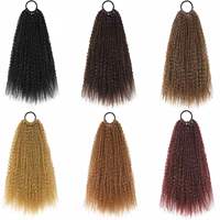 Extensions de cheveux humains vierges en promotion, réutilisables, faciles à poser, bouclées au crochet, 14-30 pouces, diverses textures