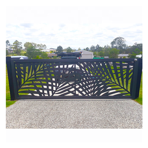 Clôtures de jardin modernes, clôture d'intimité, écran de <span class=keywords><strong>balcon</strong></span>, écran de piscine, <span class=keywords><strong>kit</strong></span> extérieur, panneaux de clôture en aluminium de 8 pieds 6, noir - Product Image 4