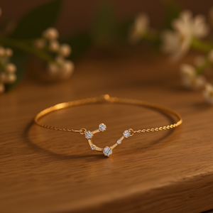 Bracelet en acier inoxydable Cancer, bijoux du zodiaque en diamant de 12 mm pour femmes - Product Image 3