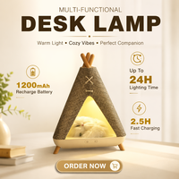 Lampe de chevet LED moderne et créative, rechargeable, pour une ambiance douce et décorative à la maison – Nouveauté
