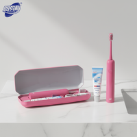 Brosse à dents électrique pour adultes de haute qualité, rechargeable, avec capteur de pression, tête amovible, balayage et vibration