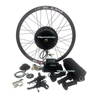 Aus Entrepôt Stock Vélo Électrique 52V 2000W Kit de Conversion Vélo Électrique MTX <span class=keywords><strong>Roue</strong></span> Arrière avec Poignée d'Accélérateur Électronique - Product Image 1