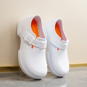 Sabots de travail unisexes imperméables, à boucle réglable, antidérapants, à bout fermé, chaussures de sécurité pour hôpital - Product Image 2