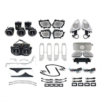 Kit de Iluminación Interior para Automóvil Mercedes Benz Clase C W206, Luces LED Ambientales para Automóvil con 64 Colores, Salida de Aire de Turbina para Altavoz de Puerta