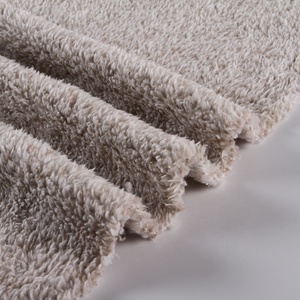 Doux deux côtés brosse coton velours épais sherpa tissu polaire berbère de chine - Product Image 3