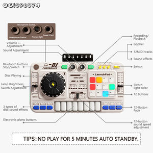 Novità bomboniere giocattoli 2025 strumenti musicali di tendenza <span class=keywords><strong>a</strong></span> batteria dj mixer controller giocattolo <span class=keywords><strong>pianoforte</strong></span> con microfono - Product Image 6